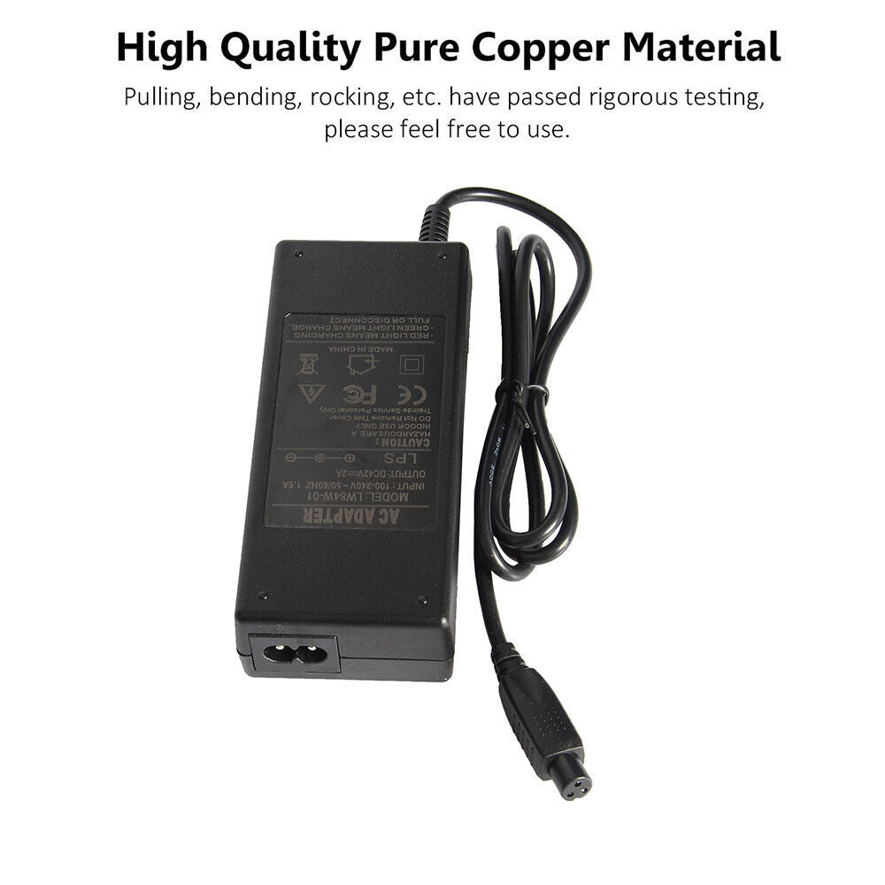 42V Fast Charger Power Adapter For Segway Swegway Smart Balance Board Scooter 2A
